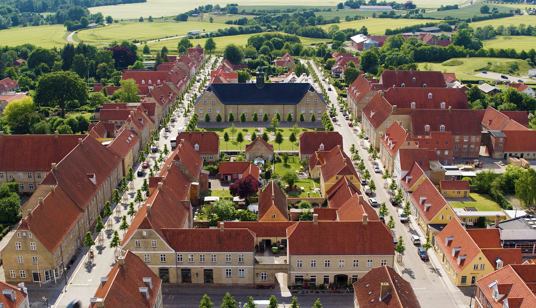 Christiansfeld_Luftaufnahme