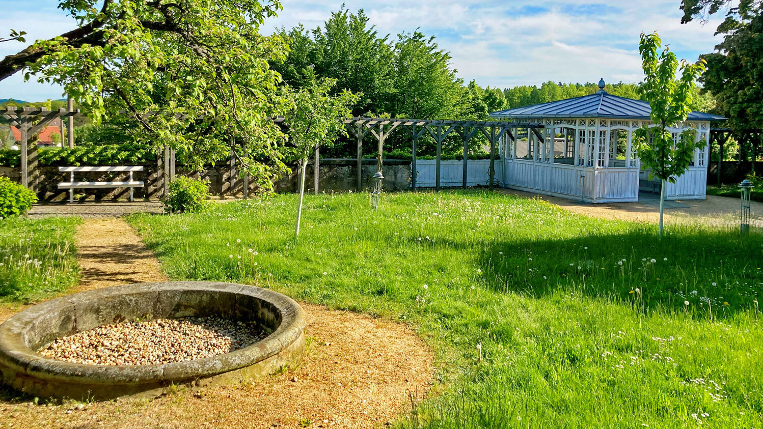 Garenpavillion im Komenský-Garten