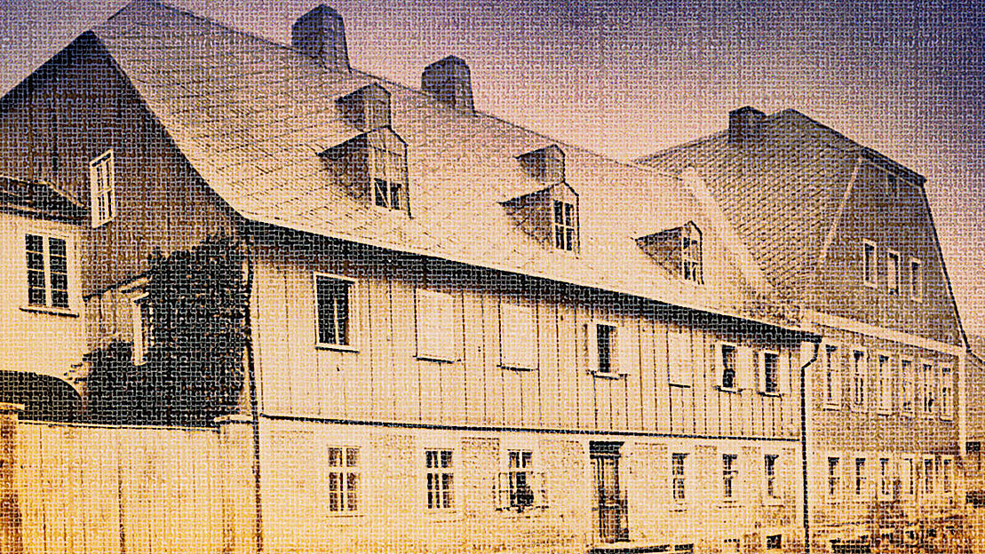 Historische Ansicht des Schwesternhauses in Kleinwelka