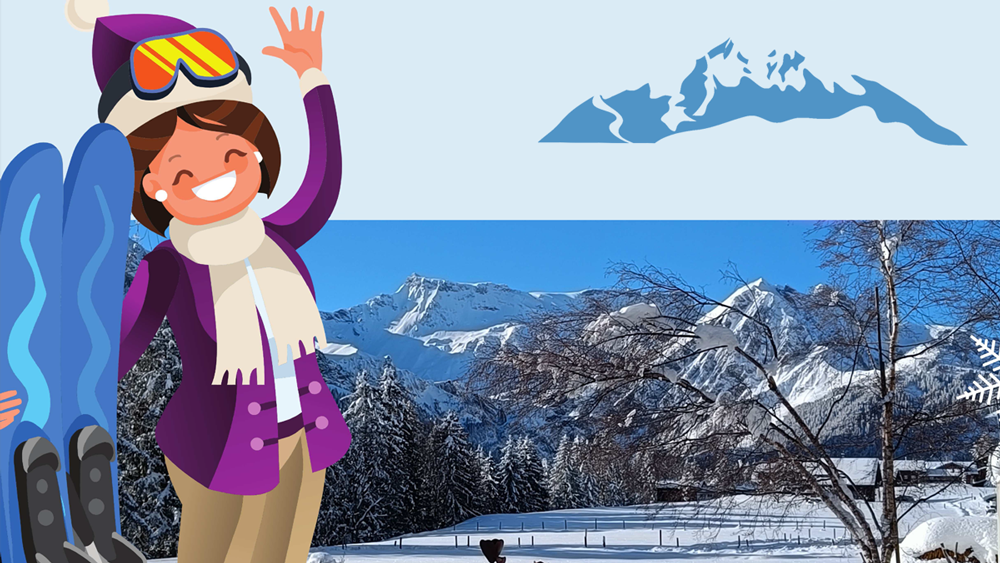 Grafik zur Skifreizeit in Adelboden